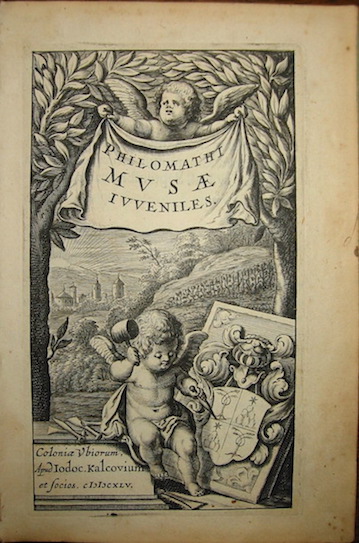  (Chigi Fabio, Papa Alessandro VII)  Philomathi Musae iuveniles 1645 Coloniae Ubiorum (Amstelodami) apud Iodoc. Kalcovium et socios